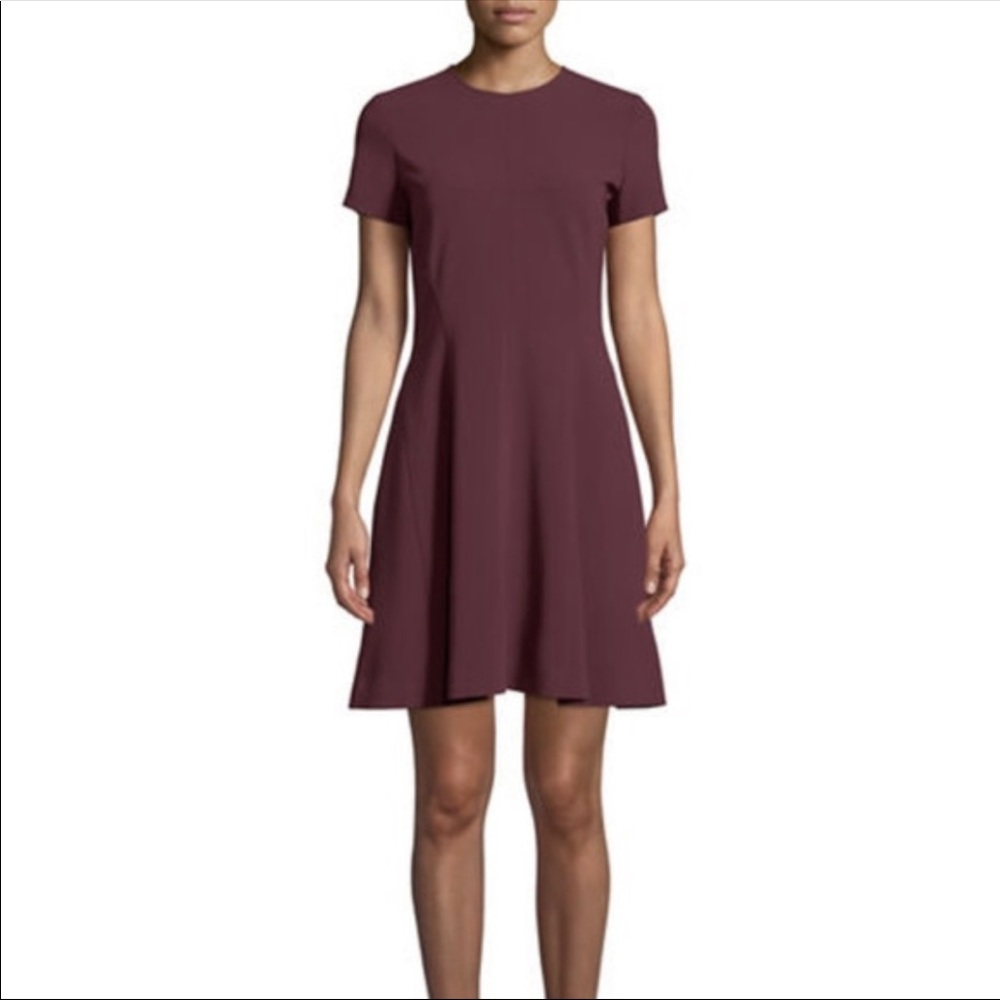 Theory Modern Seamed Shift Dress w Admiral Crepe